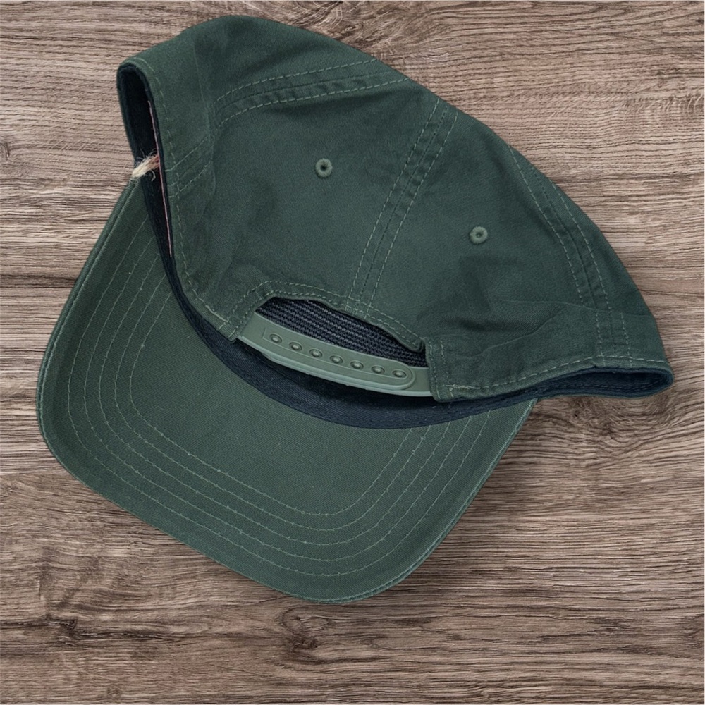 American Needle Canvas Roscoe Dark Green Miller High Life Patch Hat - Picture 2 of 3